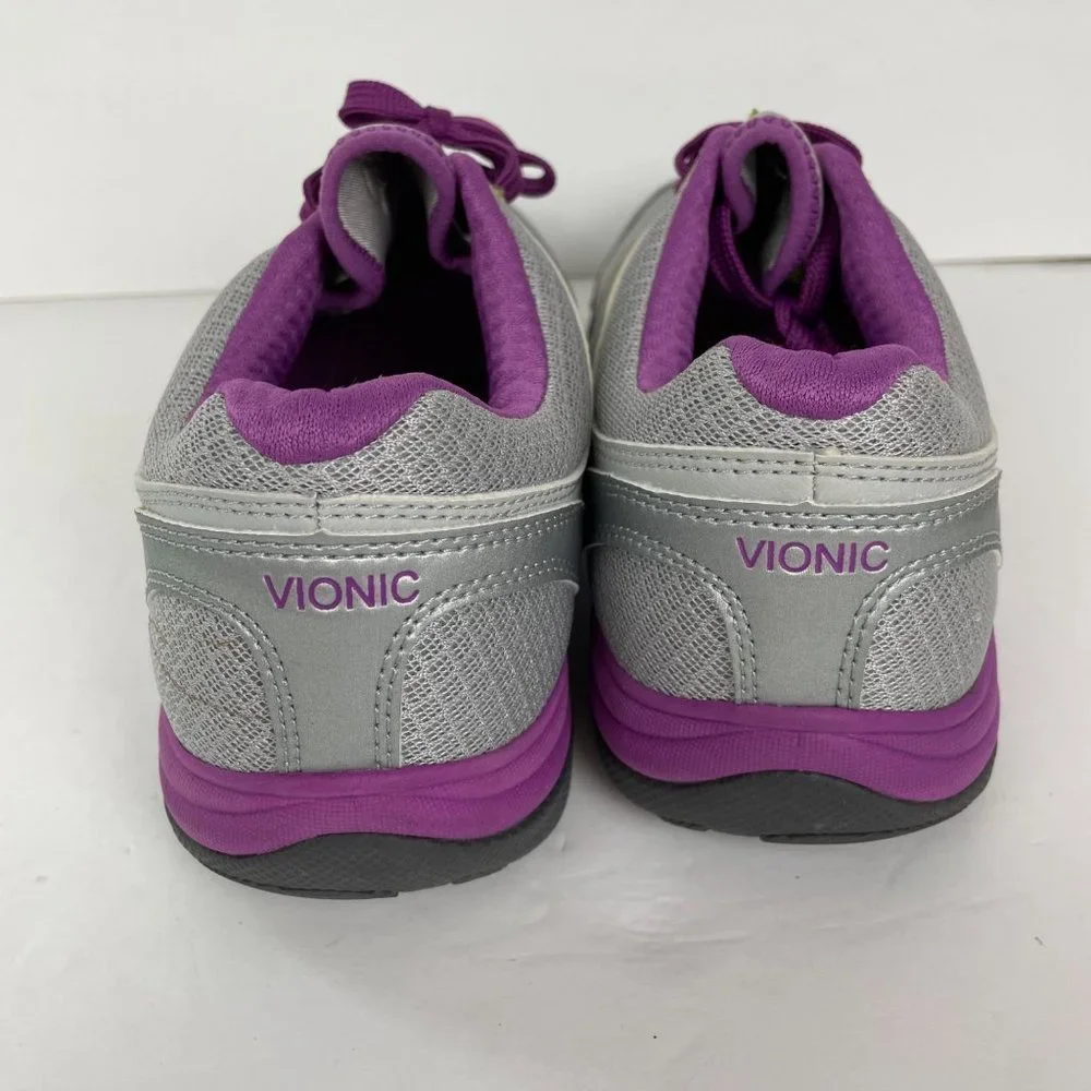 Vionic Woman's 9 Purple and Gray Venture Walking Shoe Sneakers‎ Outdoor